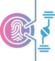 Biometric Flat UI Form vector