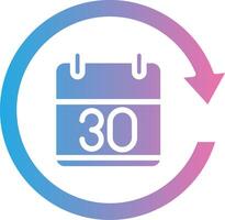 30 Days App-Based UI Graphic vector