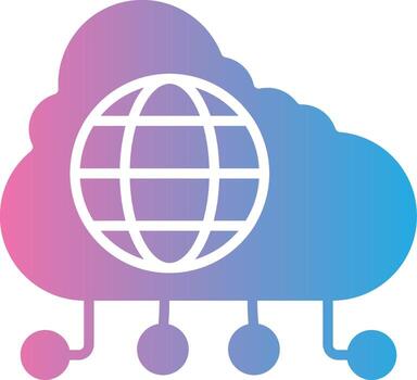 Cloud Network Subtle UI Graphic vector