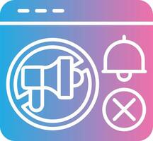 No ads Shadowed Flat Design vector