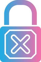 Padlock Futuristic App Badge vector