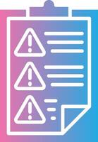 Reporting Gradient Color Form vector