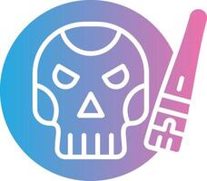 Skull Crisp Outline Artwork vector
