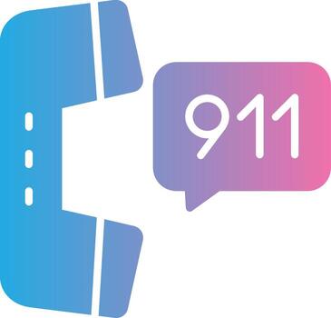 911 Call User Interface Mark vector