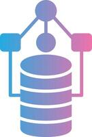 Data Model Cool Tone Form vector