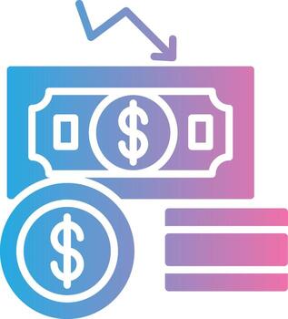 Decrease Subtle UI Graphic vector