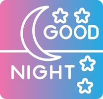 Good Night Futuristic UI Mark vector