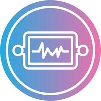 Resistor Iec System Elegant Shape Symbol vector