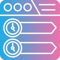 Timeline 3D Rendered Symbol vector