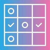 Tic Tac Toe Dark Mode Symbol vector