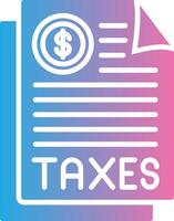 Taxes Documents Interactive UI Design vector