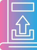 Upload Iconic Line Form vector