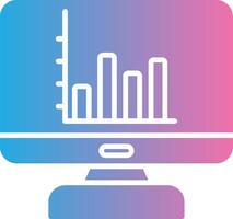 Bar Chart Elegant Shape Symbol vector