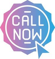 Call Minimal Design Badge vector