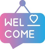 Welcome Detailed UI Piece vector
