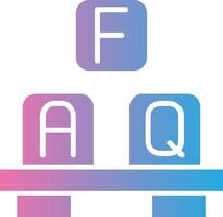 Faq Outlined Frame Object vector