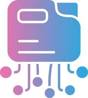 Folder Tech Styled Form vector