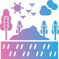Pathway Interface Line Graphic vector
