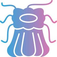 Sea Anemone 3D Interface Shape vector