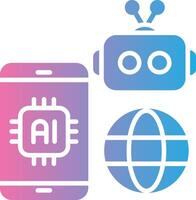 Smart Phone 3D Rendered Symbol vector