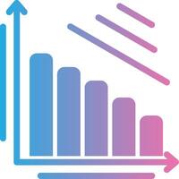 Bar Graph Flat Symbol vector