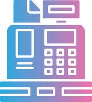 Cashier Machine Interactive UI Design vector