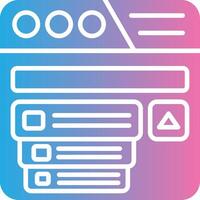 Drop Down Menu Digital Tech Element vector