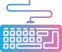 Keyboard Color Block Badge vector