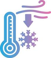 Low Temperature Neon UI Symbol vector