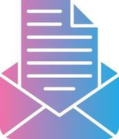 Mail 3D Rendered Symbol vector