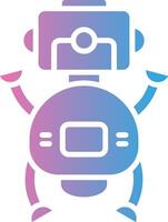 Robot Elegant Shape Symbol vector