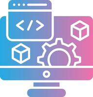 Software Elegant Shape Symbol vector