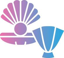 Shell Stylized Flat Drawing vector