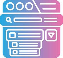 Drop Down Menu Muted Color Design vector
