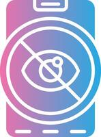 Hide Neon UI Symbol vector