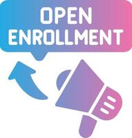 Open Enrollment User-Friendly Drawing vector
