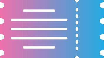 Ticket Dark Mode Symbol vector