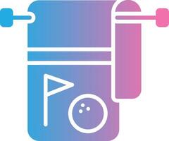 Towel Gradient Themed Symbol vector