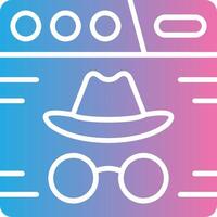 Incognito Pixel Grid Artwork vector