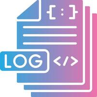 Log File Color Stroke Symbol vector