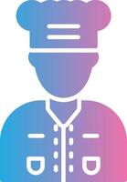Chef Digital Outline Piece vector