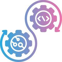 Devops Bright Flat Artwork vector
