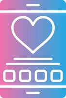 Dating App 3D Rendered Symbol vector