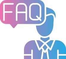 Faq Flat Design Piece vector