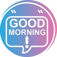 Good Morning Mobile App Illustration vector