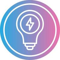 Light Bulb Muted Tone Element vector