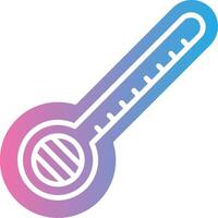 Thermometer Simplified Line Mark vector