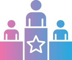 Team Leader App Focused Design vector
