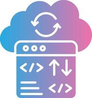 Cloud Coding High Detail Shape vector