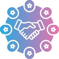 Connection Bold Outline Badge vector